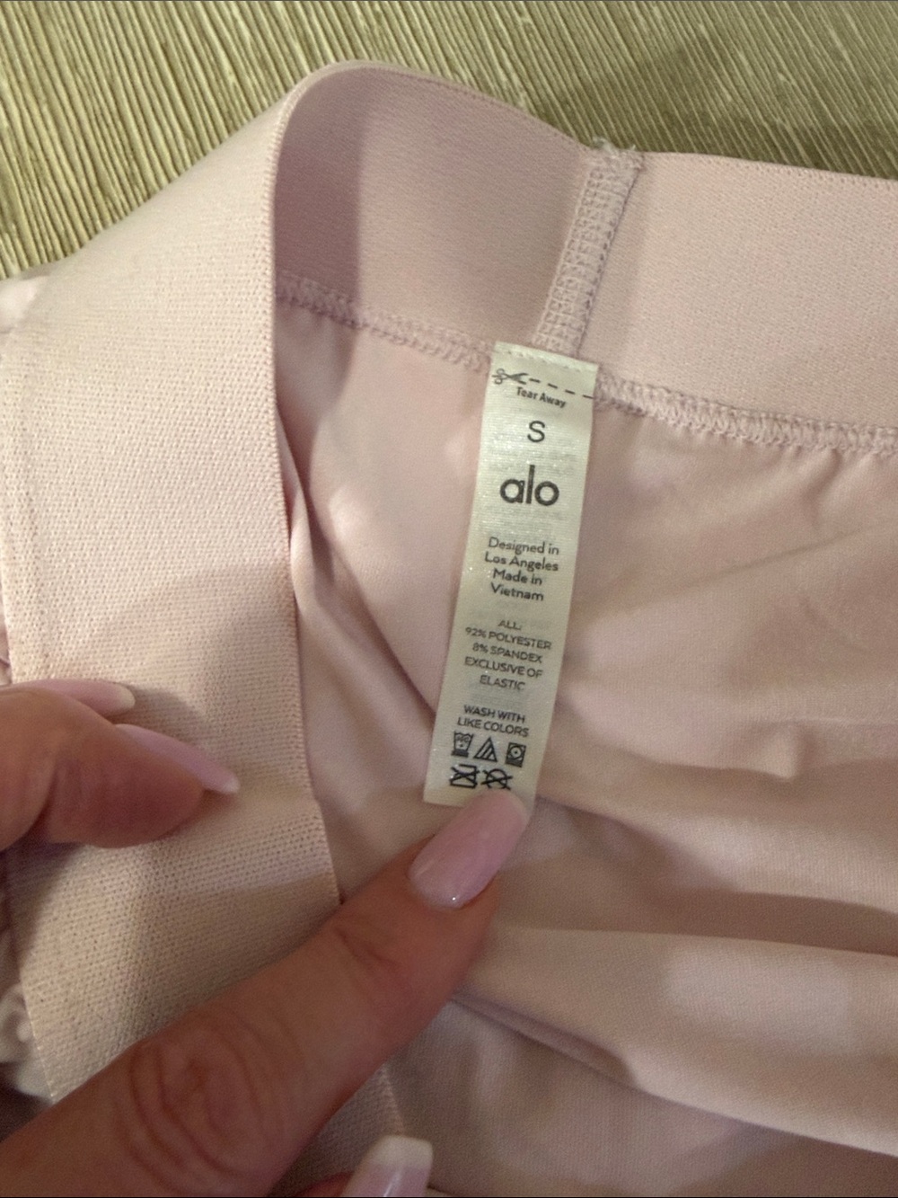 ALO Yoga Pleated Mini Skirt - Light pale pink S - Picture 4 of 5